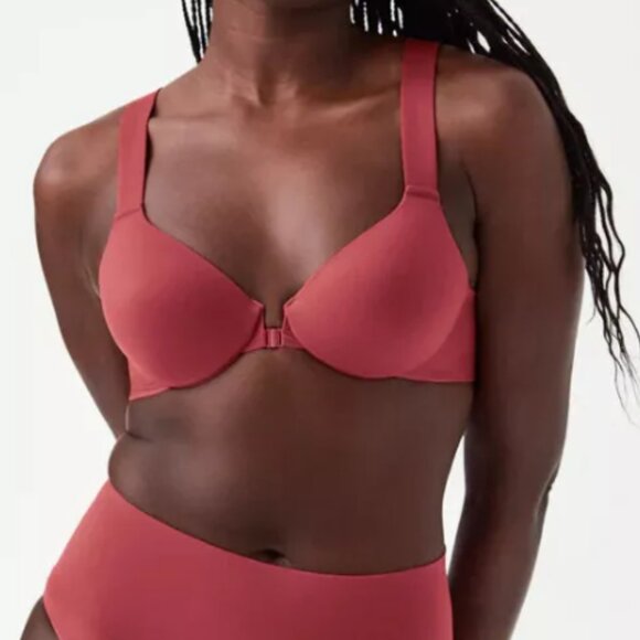 NWT Spanx Bra-Llelujah! Lightly Lined Full Coverage Front Closure Bra 34C Rose - Picture 1 of 10